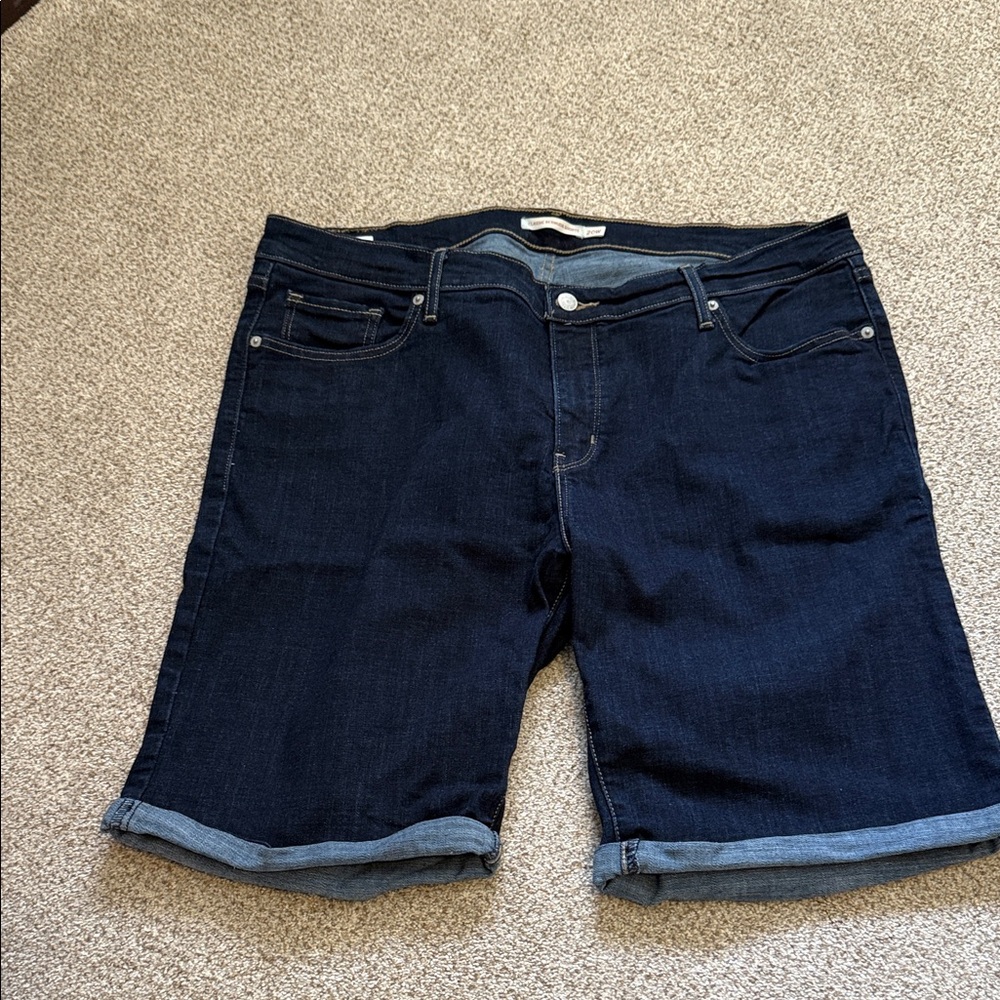 Levi's Dark Blue Jean Shorts